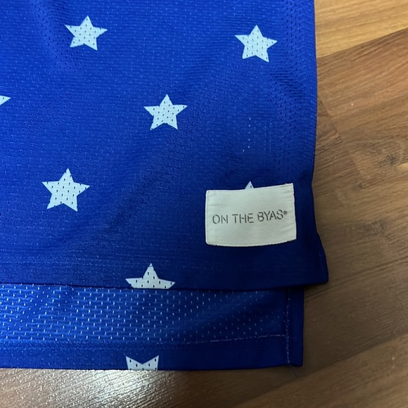 On The Byas Jersey Tank Top Red White Blue Size Small 00 Stars - Picture 2 of 4